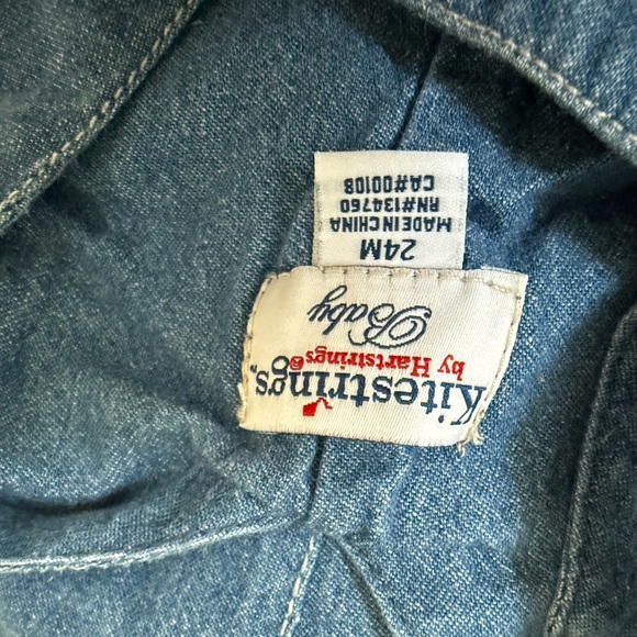 Kitestrings Denim Baseball Shortalls - Picture 10 of 10